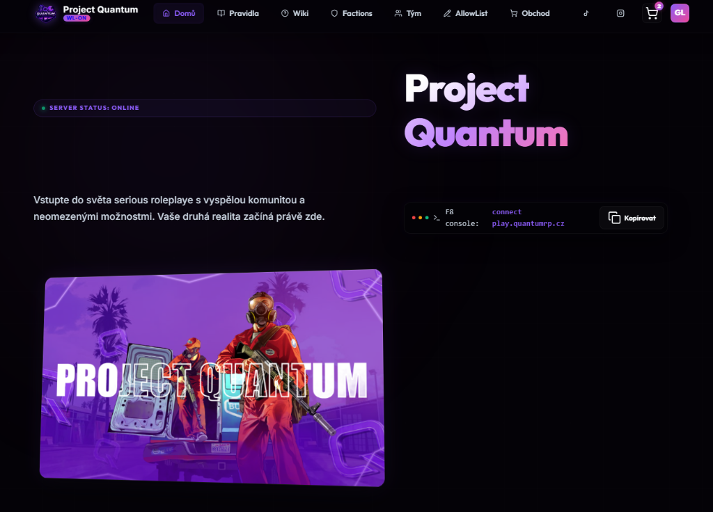 Projectquantum.cz Preview